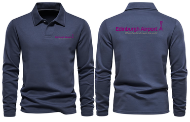 AER EDINBURG AIRPORT LONG SLEEVE POLO